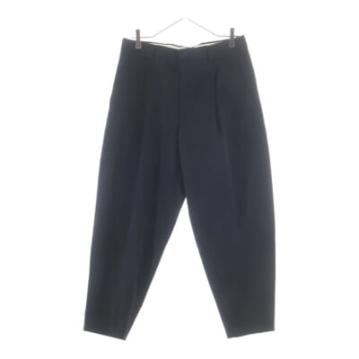 23AW AD2023 1Tuck pant ワンタック ウールワイドパンツ ブラック DL-P027 Bランク
