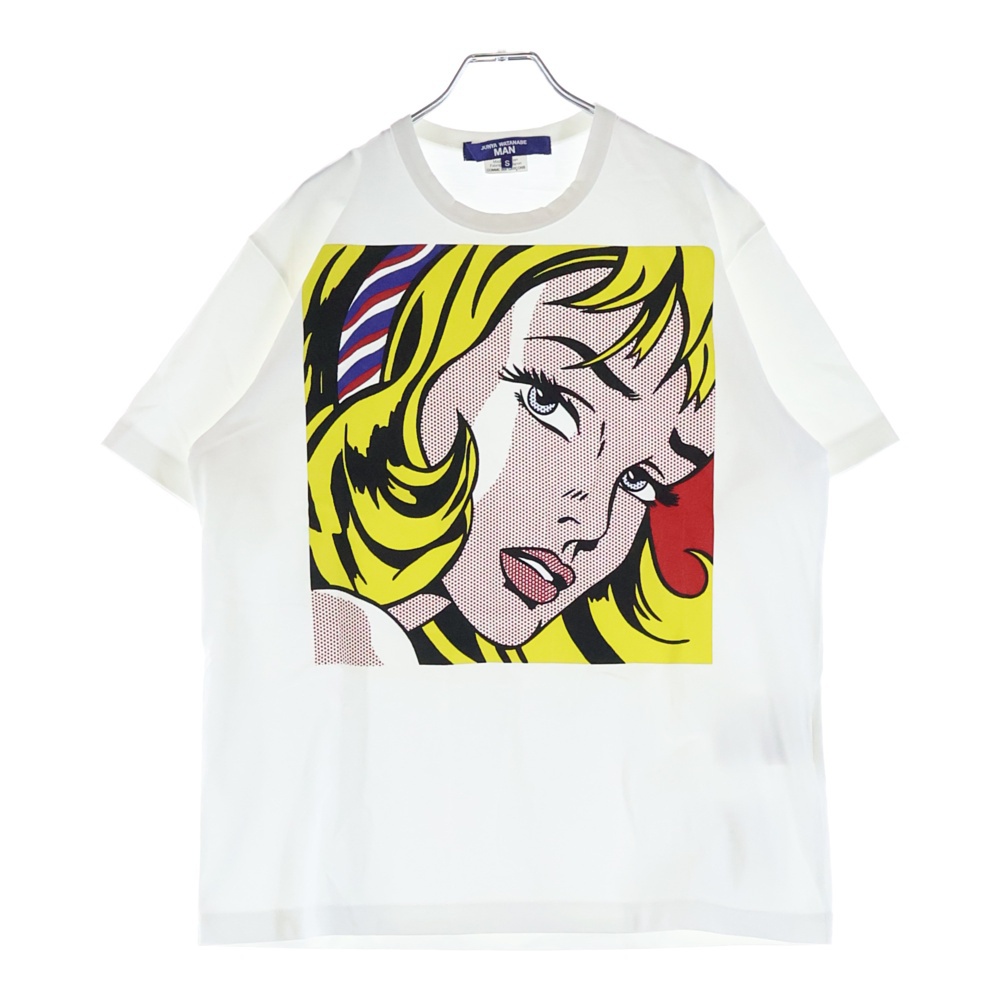23SS AD2022 ×Roy Lichtenstain ロイ リキテンスタイン クルーネック半袖Tシャツ カットソー ホワイト WK-T005 Bランク