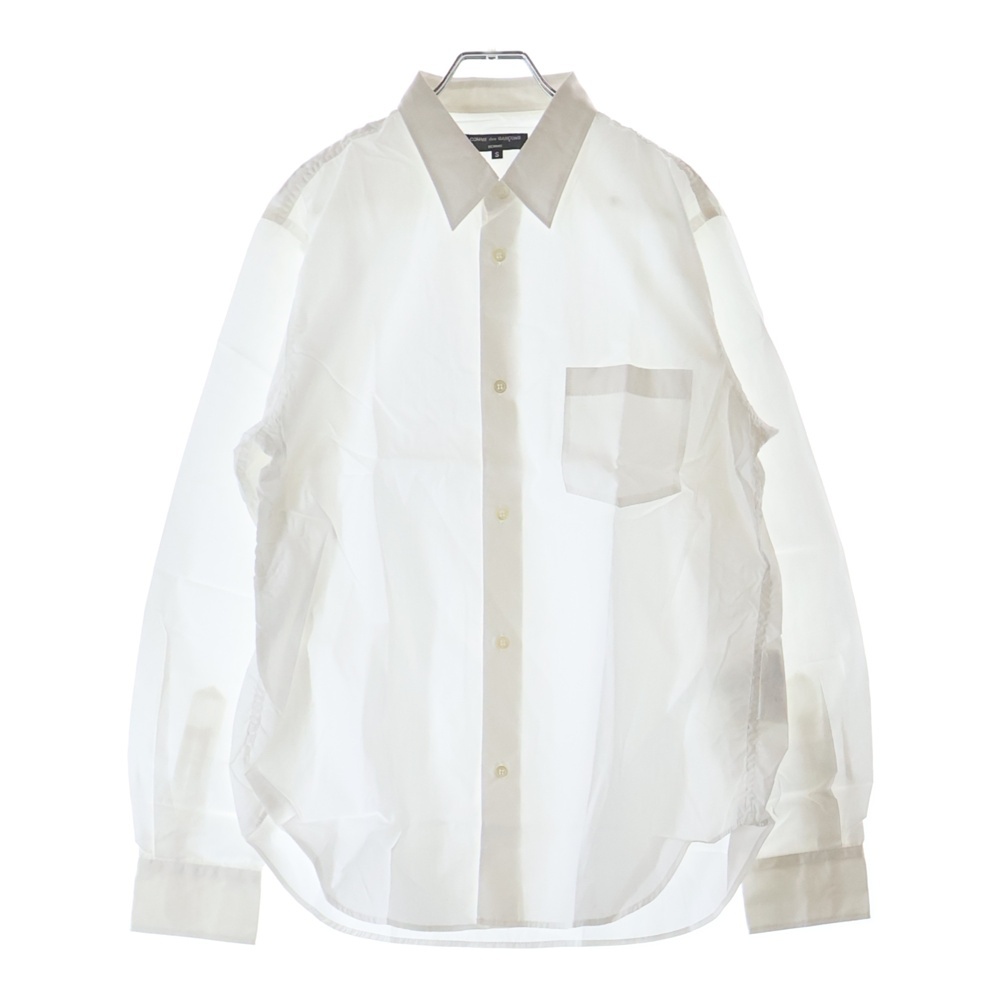 18SS AD2017 長袖コットンシャツ ホワイト HA-B101 Sランク