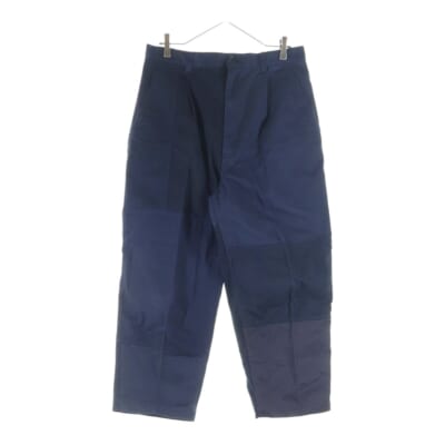21AW AD2021 パッチワーク ワイドチノパンツ ネイビー HH-P013 Bランク