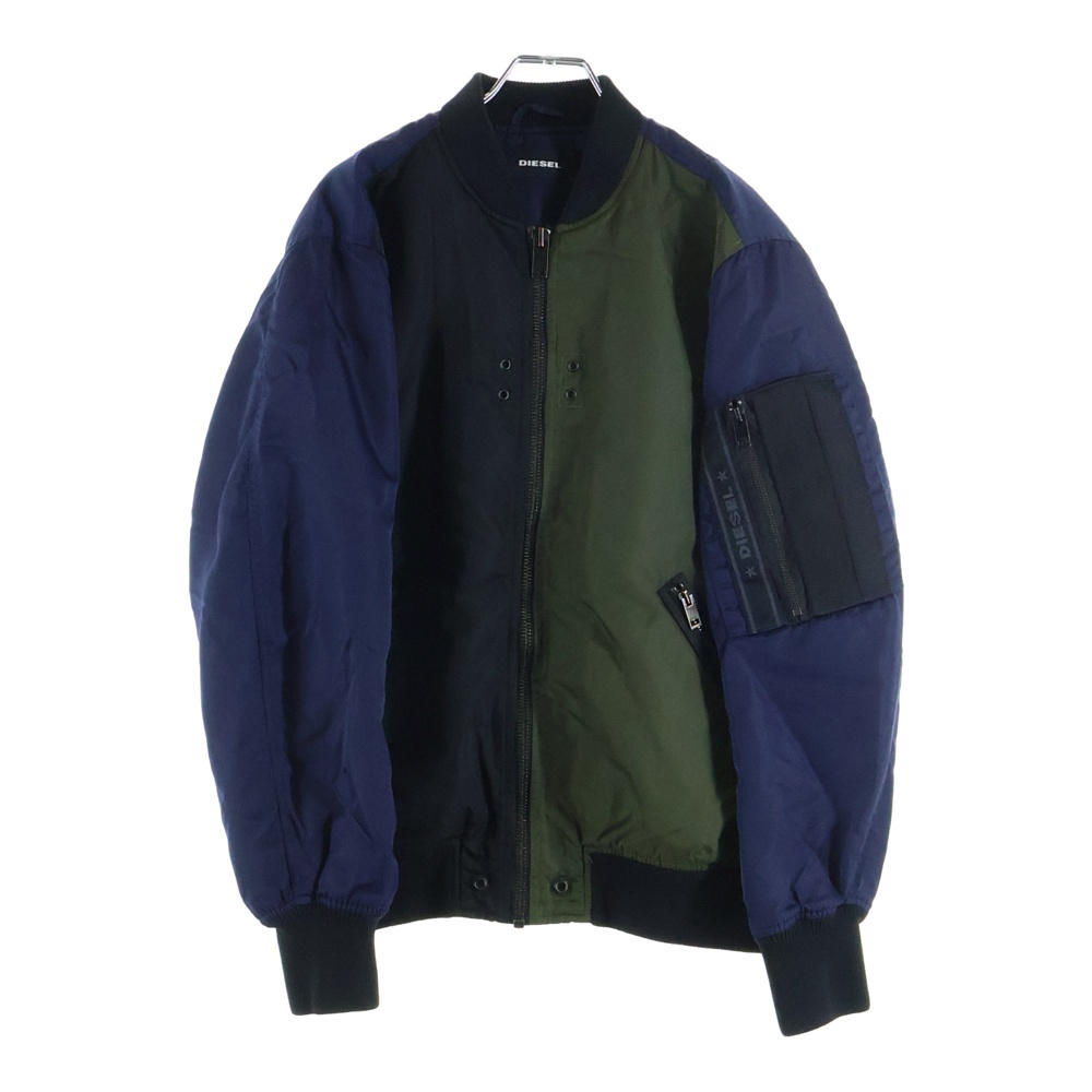 MA-1 ナイロン ジップアップブルゾン ジャケット マルチカラー Bランク