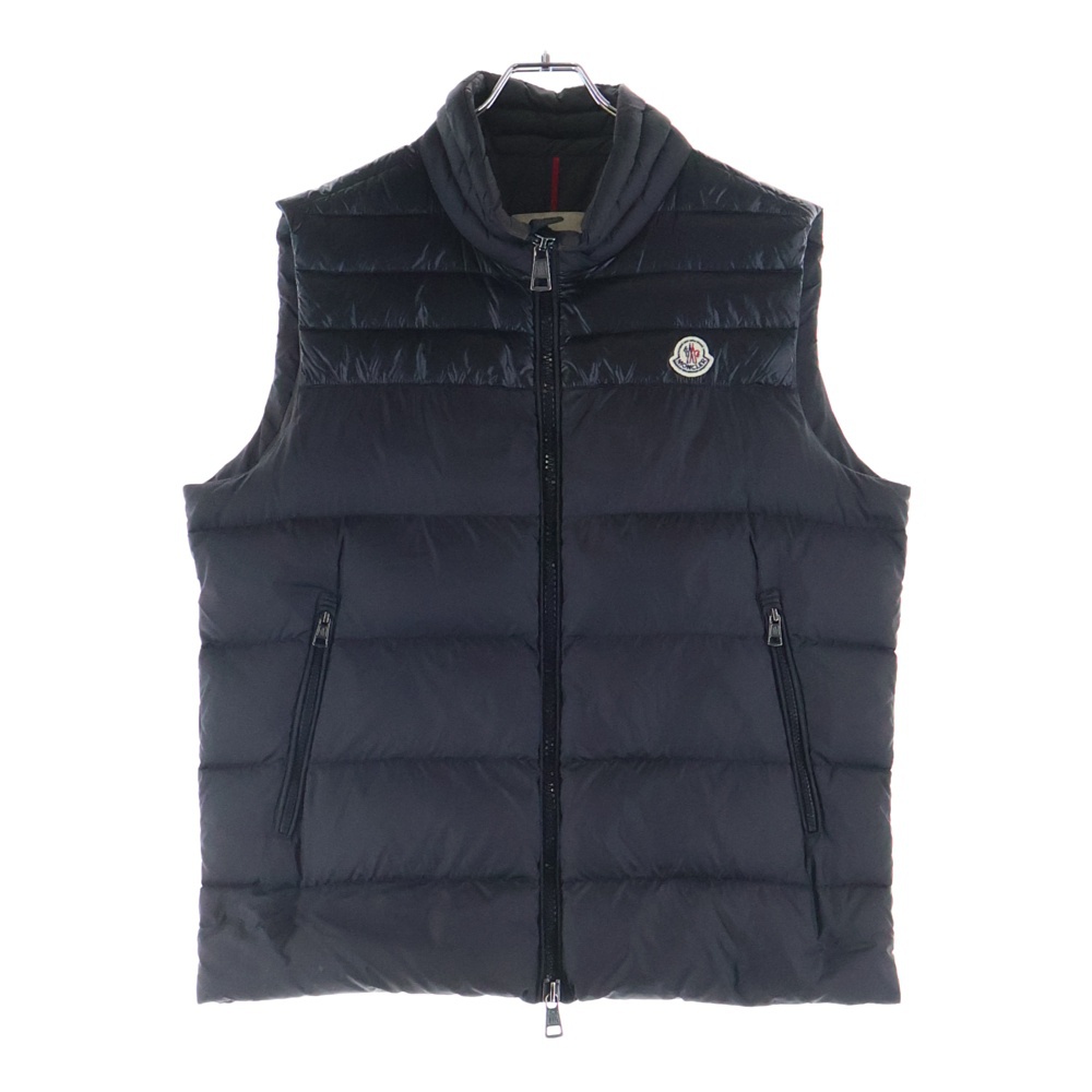 2015 DUPRES GILET デュプレス ジレ 1Pワッペンデザイン ダウンベスト ブラック A20914337085 54654 Bランク