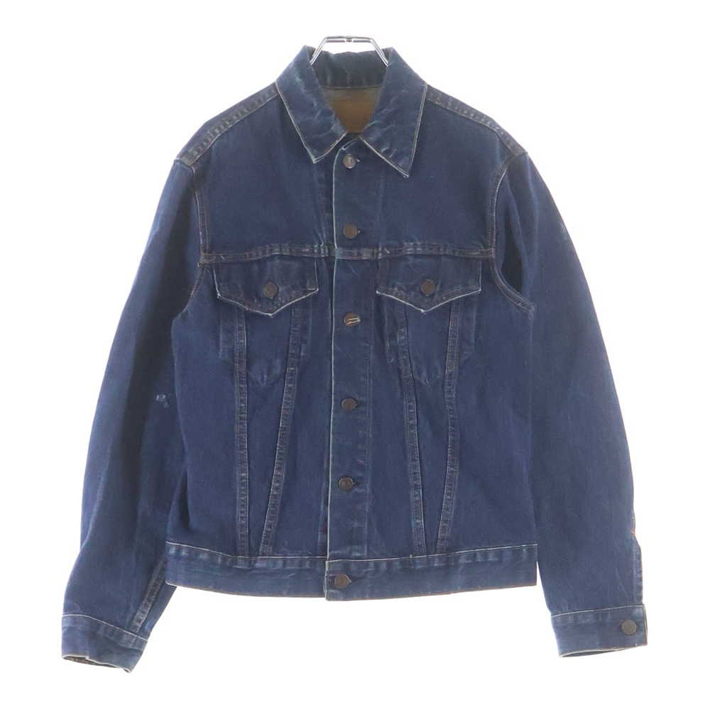70S VINTAGE 70505 4th ヴィンテージ フォース ボタン裏524 BIG E 不均等V デニムトラッカージャケット インディゴ Bランク