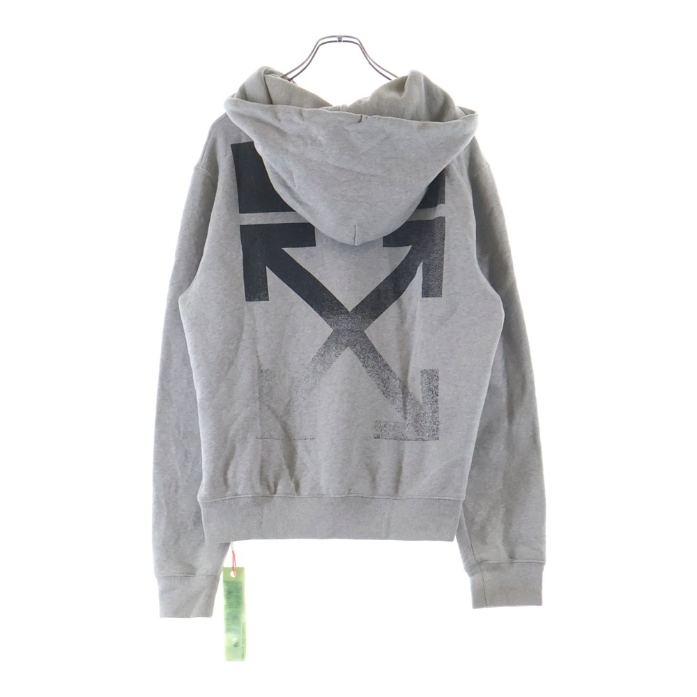 21AW DEGRADE ARROW SLIM デグレード アロー スリム フーデット スウェットパーカー グレー OMBB034F21FLE002 Bランク