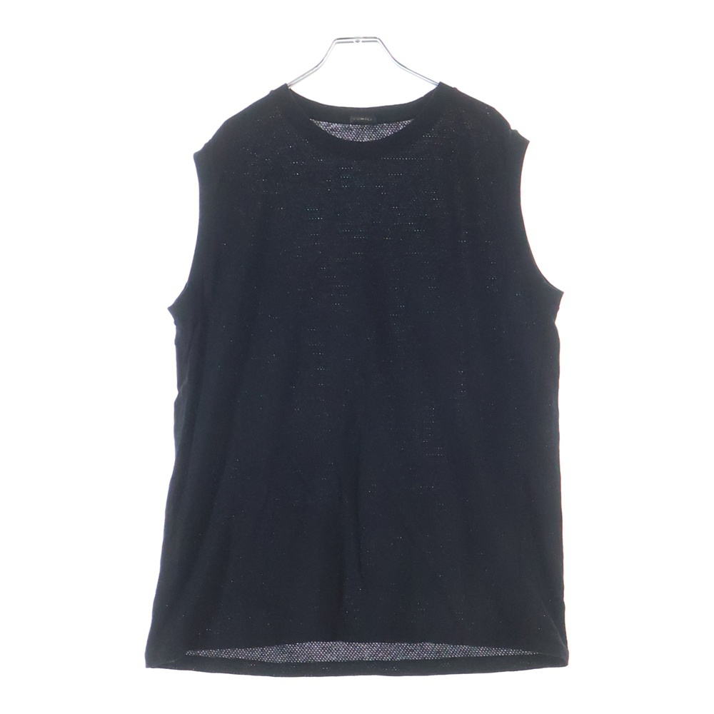 25SS コットンメッシュ ノースリーブ カットソー ブラック B01‐05037 Bランク