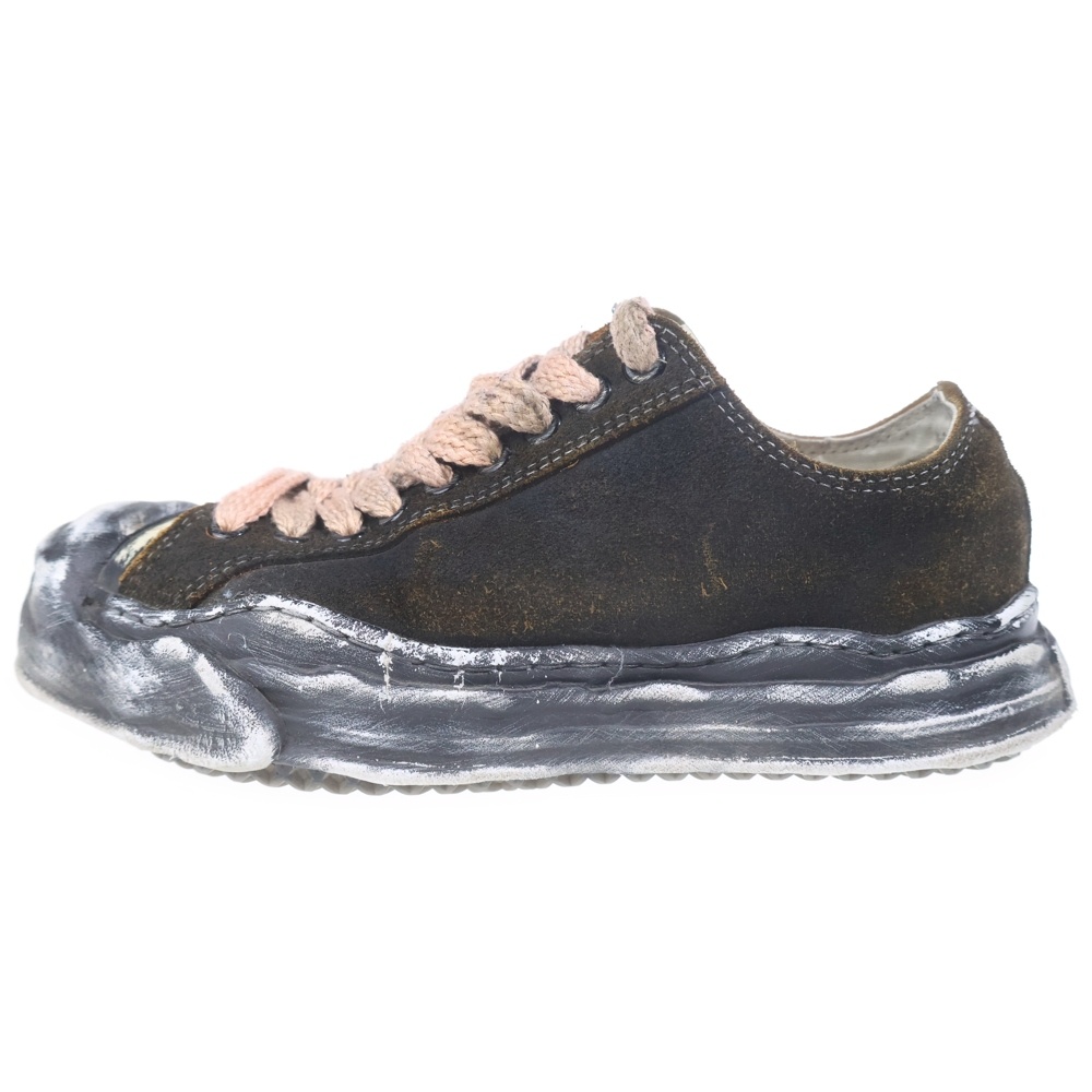 ×ISAMU KATAYAMA BACKLASH HANK OG SOLE STEER SUEDE GARMENT-DYED LOW-TOP SNEAKER イサムカタヤマバックラッシュ ハンク ローカットスニーカー MY-654-01 Bランク