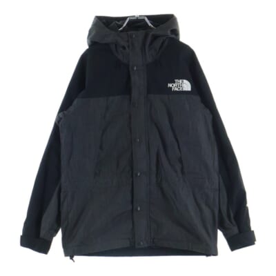MOUNTAIN LIGHT DENIM JACKET GORE-TEX マウンテンライト ゴアテックス デニム フーデッドナイロンジャケット グレー NP12032 Bランク