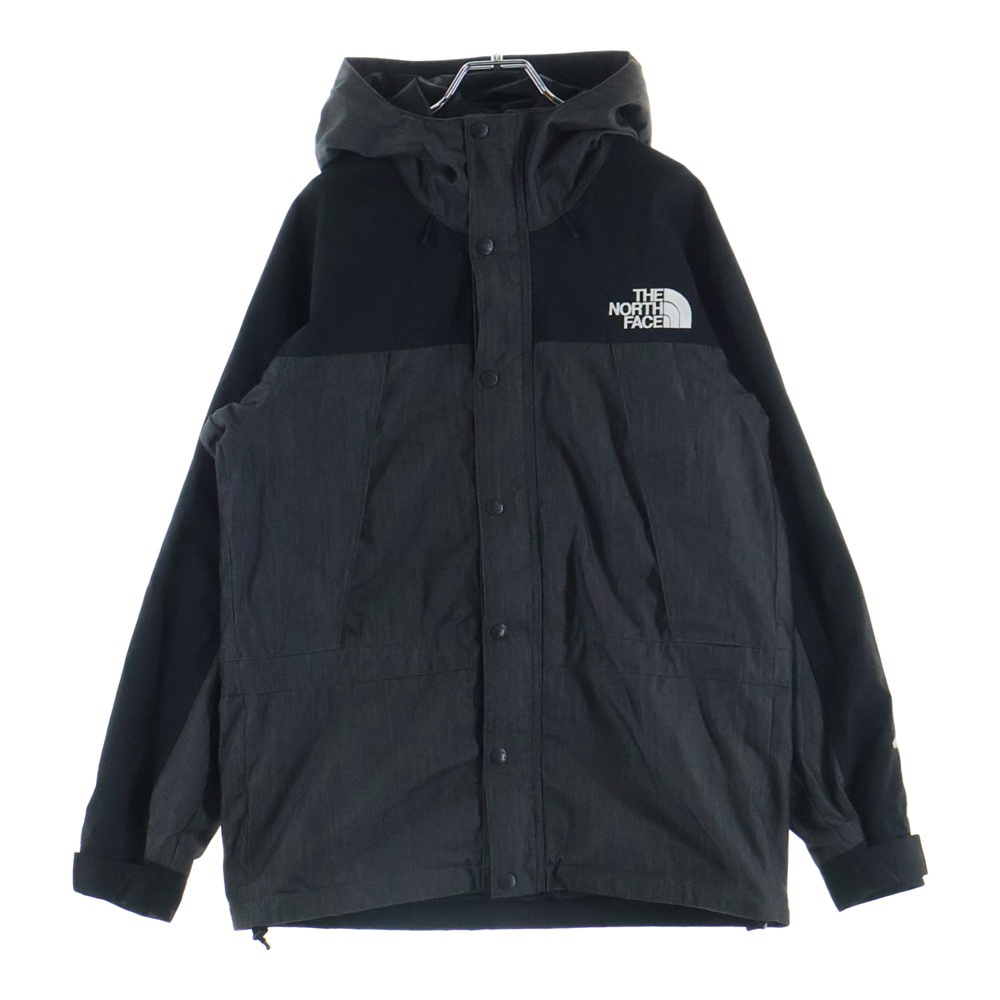 MOUNTAIN LIGHT DENIM JACKET GORE-TEX マウンテンライト ゴアテックス デニム フーデッドナイロンジャケット グレー NP12032 Bランク
