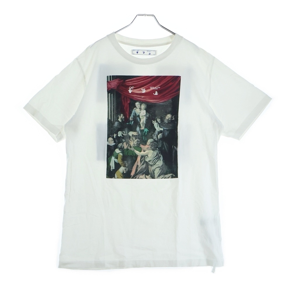 20AW CARAVAGGIO PAINTING S/S TEE カラヴァッジョ ペインティング クルーネック 半袖Tシャツ カットソー ホワイト OMAA027E20JER008 Bランク