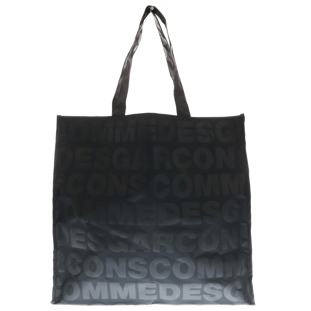 TOTE BAG ALL OVER PATTERN ロゴ 総柄 ナイロン トートバッグ ハンドバッグ ブラック OH-K203 Sランク