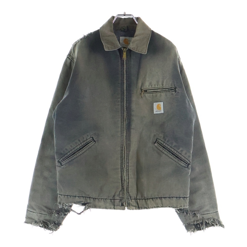 VINTAGE DETROIT JACKET ヴィンテージ ダック地 ダメージ デトロイトジャケット ブラック Cランク