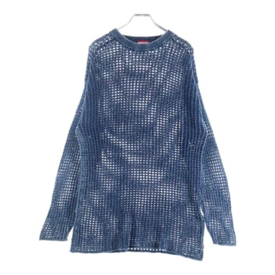 K-REDROS コットン メッシュ ニットセーター ブルー A19202 Aランク