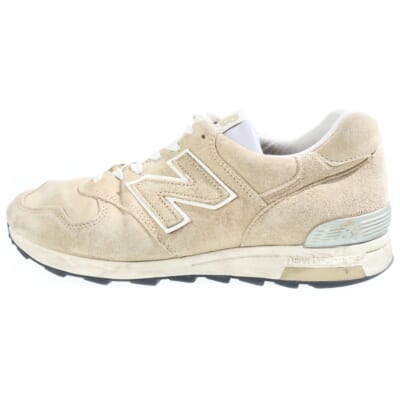 M1400BE スウェードレザー ローカットスニーカー ベージュ US8.5/26.5cm Bランク