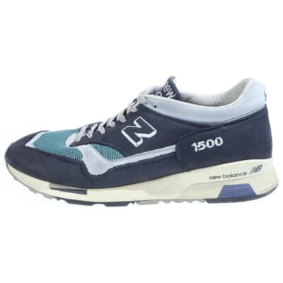 M15000GN 30周年記念モデル ヌバックレザー ローカットスニーカー ネイビー US8.5/26.5cm Bランク