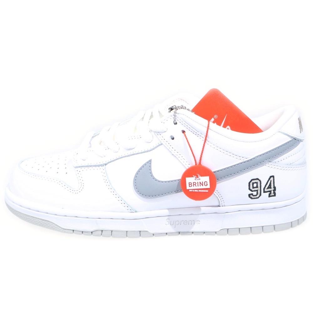 ×SUPREME DUNK LOW OG QS シュプリーム ダンク ローカットスニーカー ホワイト US9.5/27.5cm HQ8487-100 Sランク