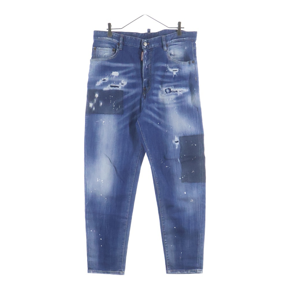 80'S JEAN ボタンフライ ダメージ加工 デニムパンツ ジーンズ インディゴ S71LB0671 S30342 Bランク