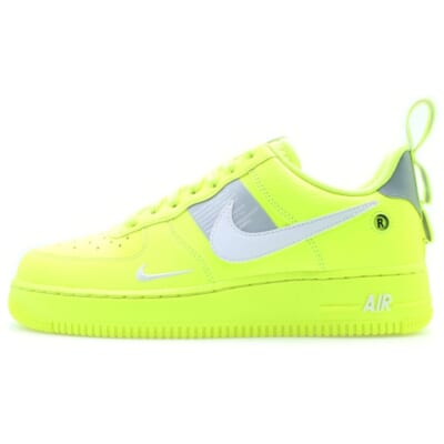 AIR FORCE 1 07 LV8 UTILITY エアフォース 1 ユーティリティ ローカットスニーカー ネオンイエロー US6.5/24.5cm AJ7747-700 レディース Sランク