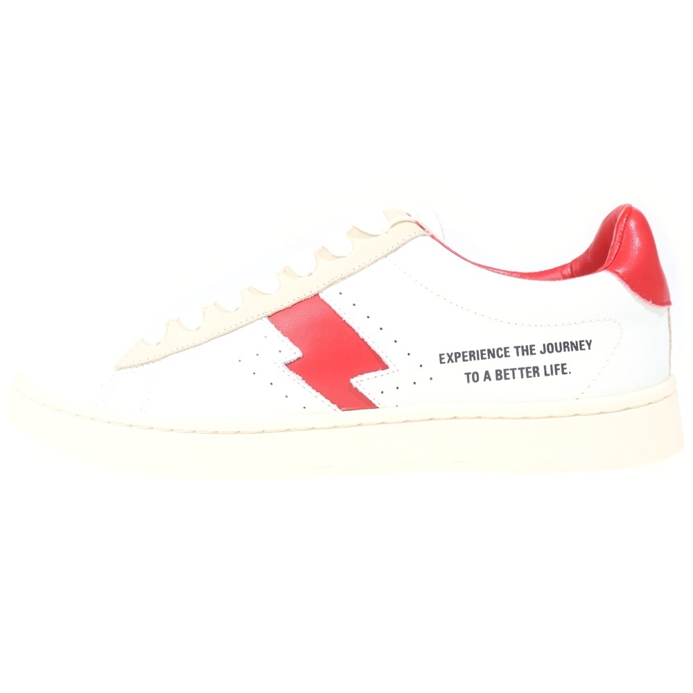 クラシック レザー ローカットスニーカー ホワイト/レッド 01201QS014 レディース Sランク