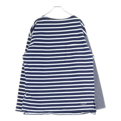 ボーダー コットン 長袖Tシャツ ネイビー/ホワイト HM-T003 AD2023 Aランク