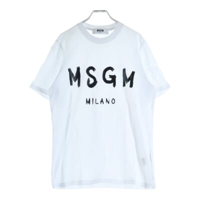 ロゴプリント クルーネック 半袖Tシャツ カットソー ホワイト 2740MM97 Aランク