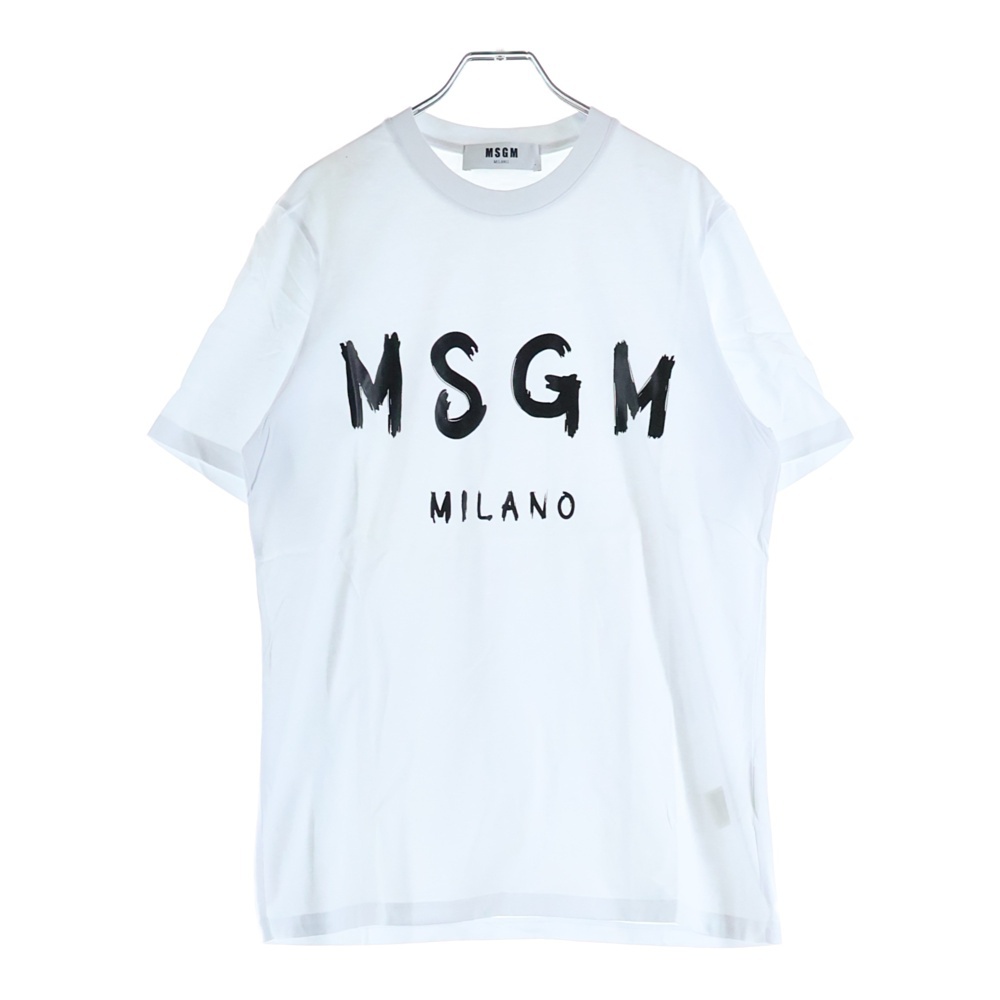 ロゴプリント クルーネック 半袖Tシャツ カットソー ホワイト 2740MM97 Aランク