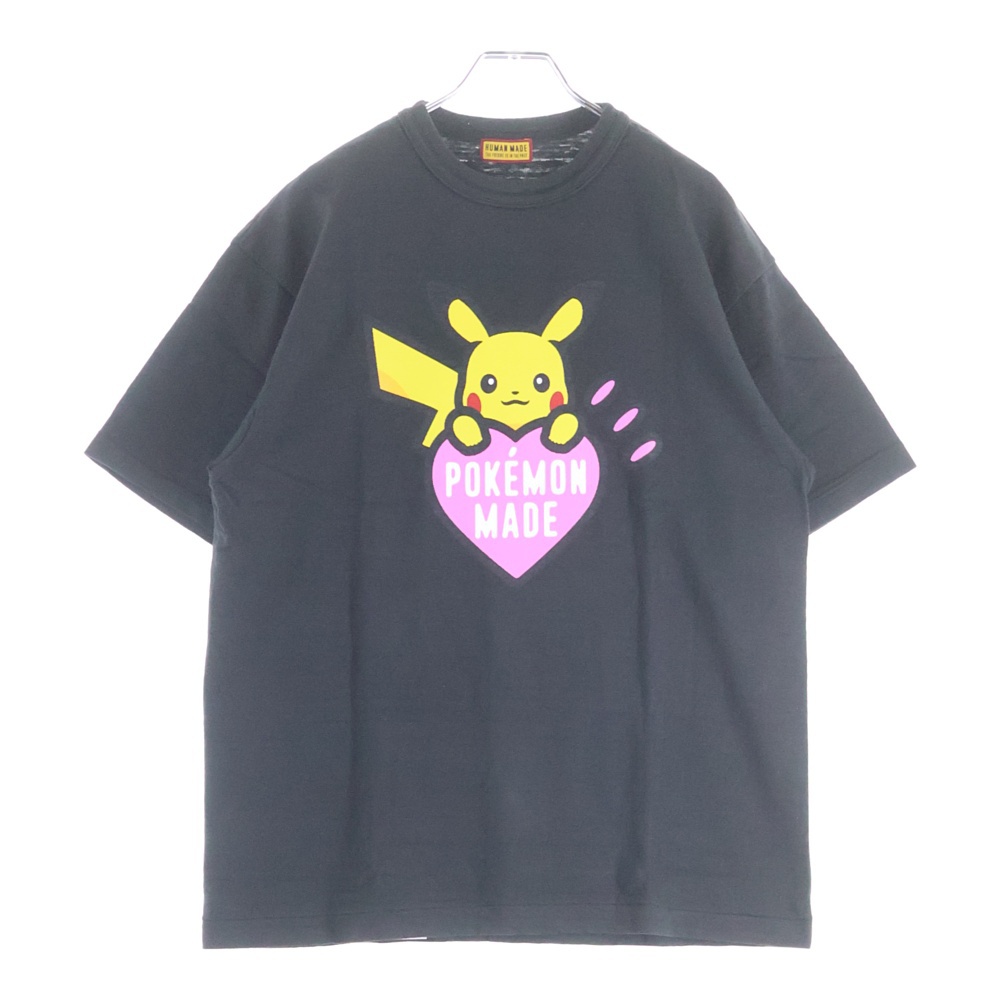 ×POKEMON MADE GRAPHIC PIKACHU HARAJUKU T-SHIRT ポケモン メイド グラフィック ピカチュウ 原宿限定 半袖Tシャツカットソー ブラック XX30TE004 Sランク