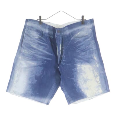 D-SHORTY-FSE レイヤード ディテール ショーツ ショート デニムパンツ インディゴ A13819 Aランク