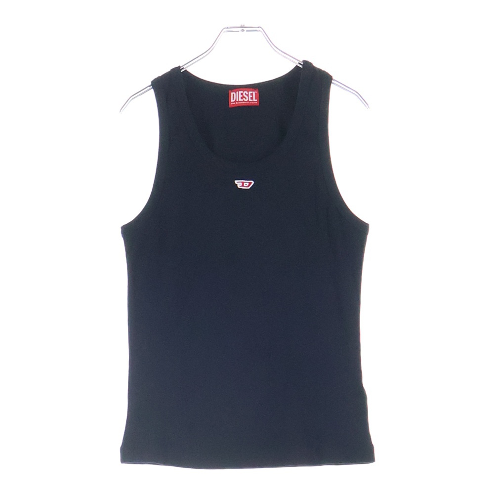 T-ANKY-D Dロゴ スリムフィット ノースリーブ タンクトップ カットソー ブラック A05104 レディース Sランク