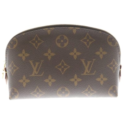 ポシェット コスメティック PM モノグラム PVCレザー メイクポーチ ポーチ ブラウン レディース ICチップ M47515 Aランク