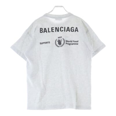 WFP ロゴプリント クルーネック 半袖Tシャツ カットソー グレー 612965 THV84 Aランク