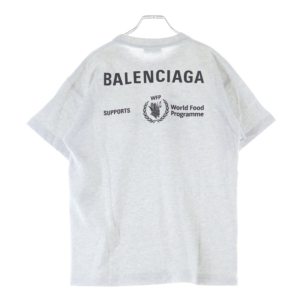 WFP ロゴプリント クルーネック 半袖Tシャツ カットソー グレー 612965 THV84 Aランク