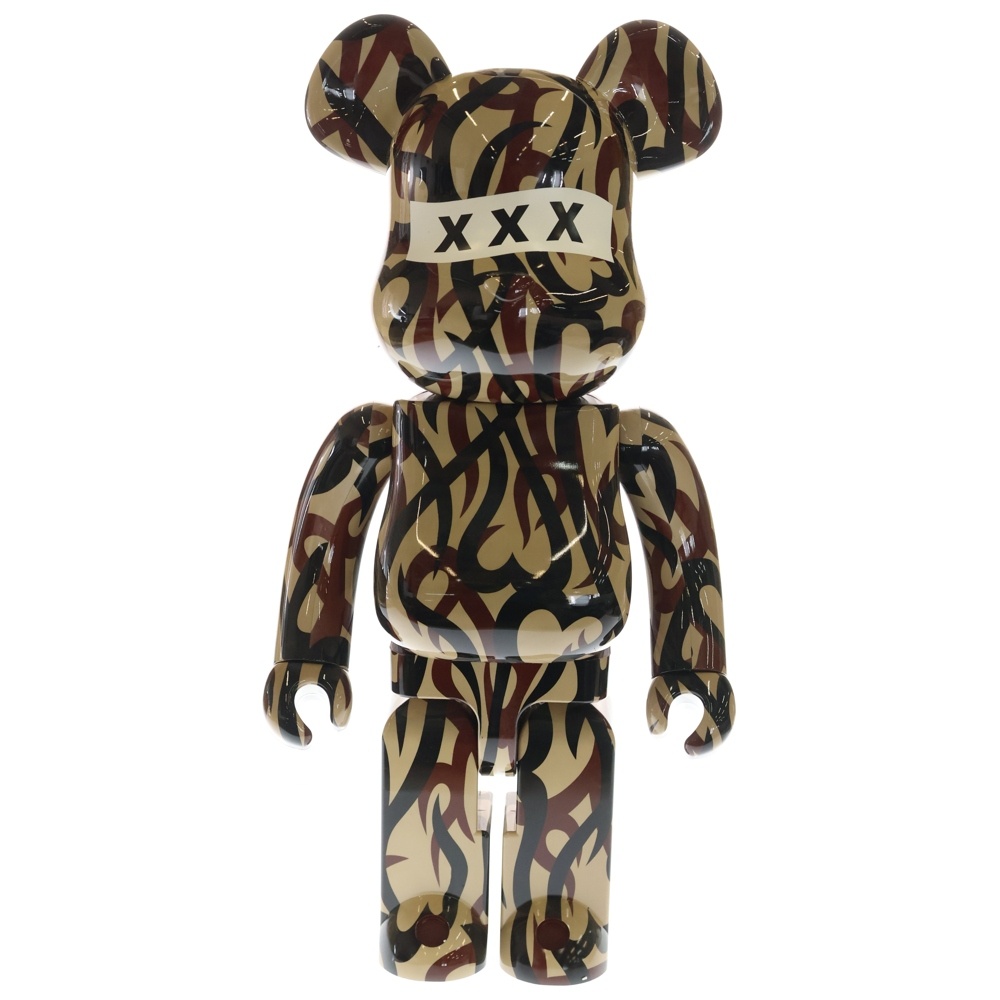 BE@RBRICK NUMBER (N)INE x GOD SELECTION XXX 1000% ベアブリック ゴッドセレクション ナンバーナイン フィギュア 人形 ブラウン/ベージュ Aランク