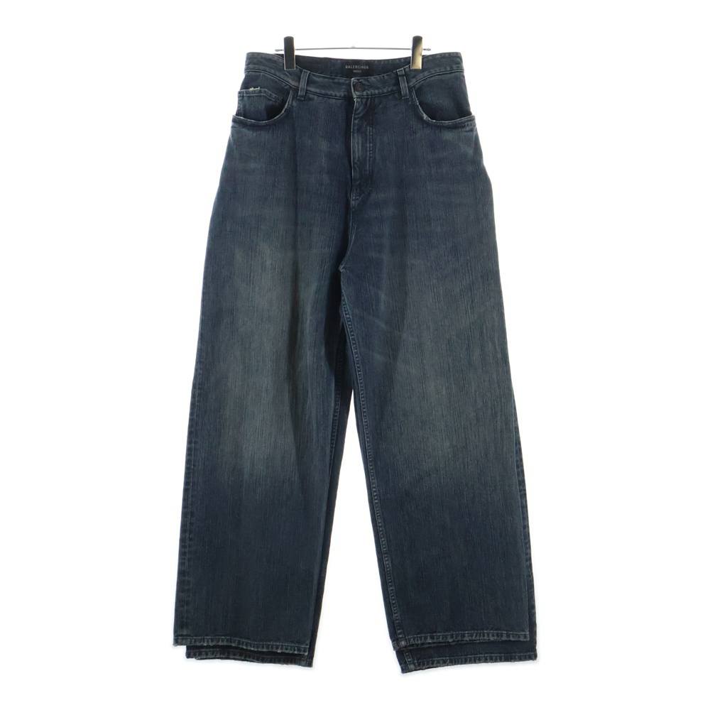 23AW DOUBLE FRONT WIDE LEG JEANS ダブルフロント ワイドレッグジーンズ デニムパンツ インディゴ 767979 TNW65 Sランク