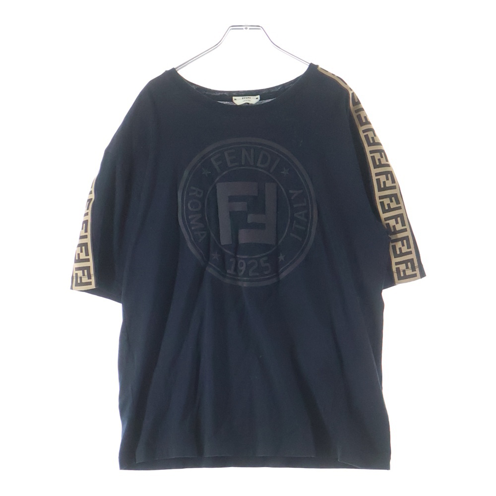 バックプリント クルーネック 半袖Tシャツ カットソー ブラック FAF127 ADHA Bランク