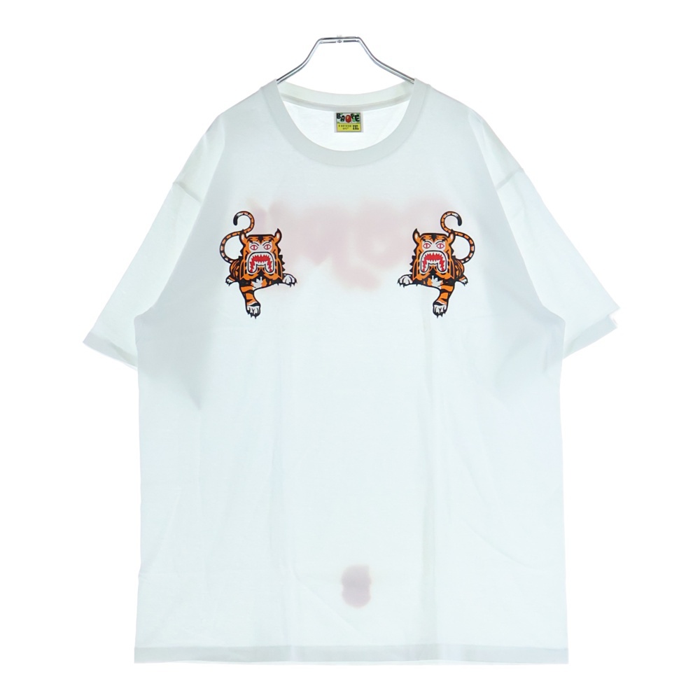 Tiger Shark S/S Tee タイガーシャーク 半袖Tシャツ ホワイト 1E30110082 Sランク