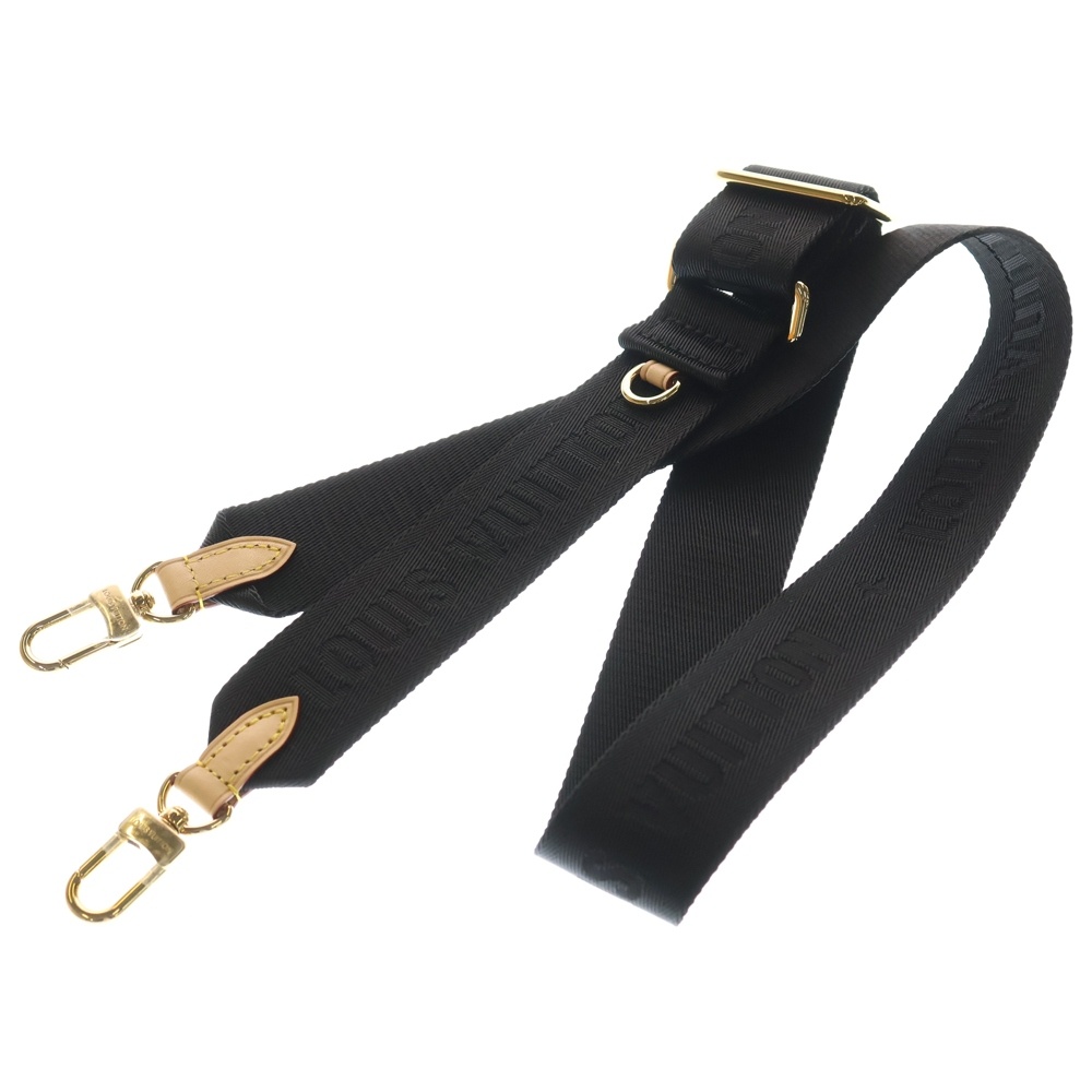 ショルダーストラップ ポーチ 小物入れ ブラウン PVCレザー JO2487 ゴールド金具 Aランク