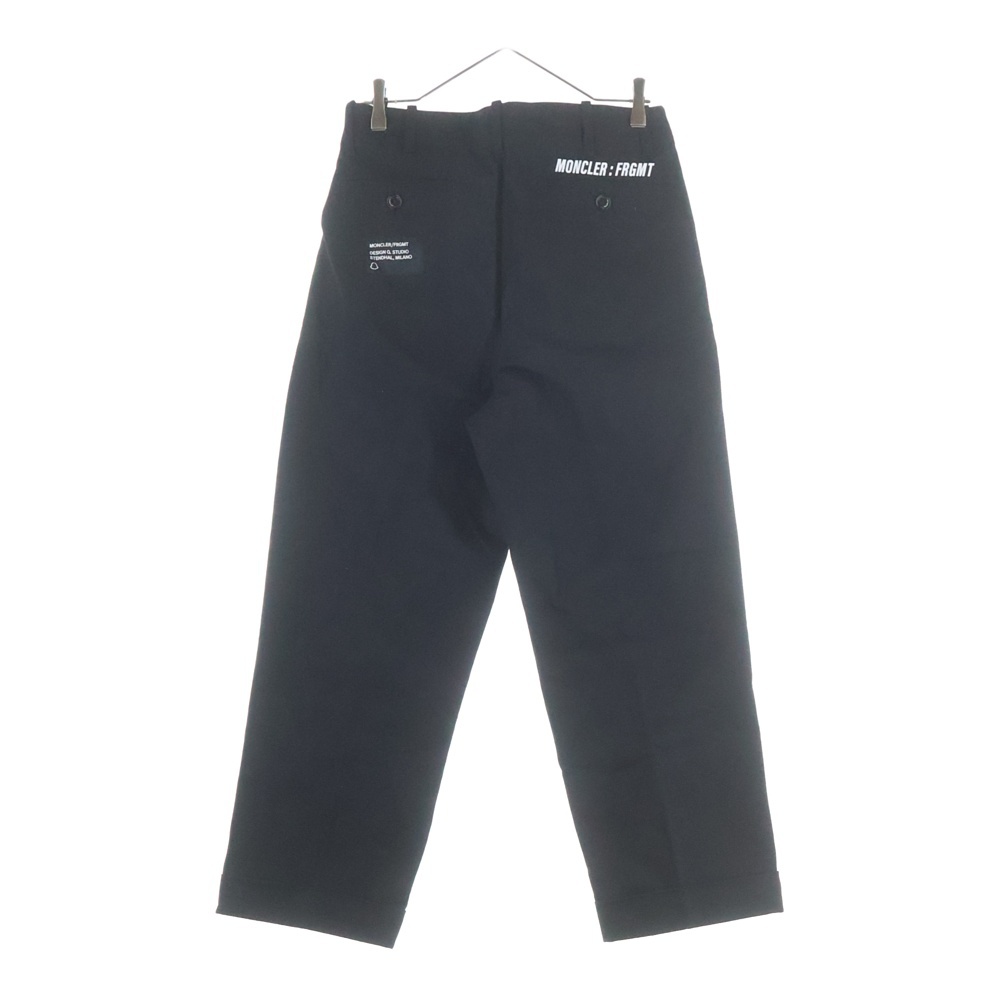 21AW ×FRAGMENT HIROSHI FUJIWARA PANTALONE フラグメントヒロシフジワラ ツータック コットンワイドパンツ トラウザー ブラック G209U2A00004 G209U2A00004 Sランク
