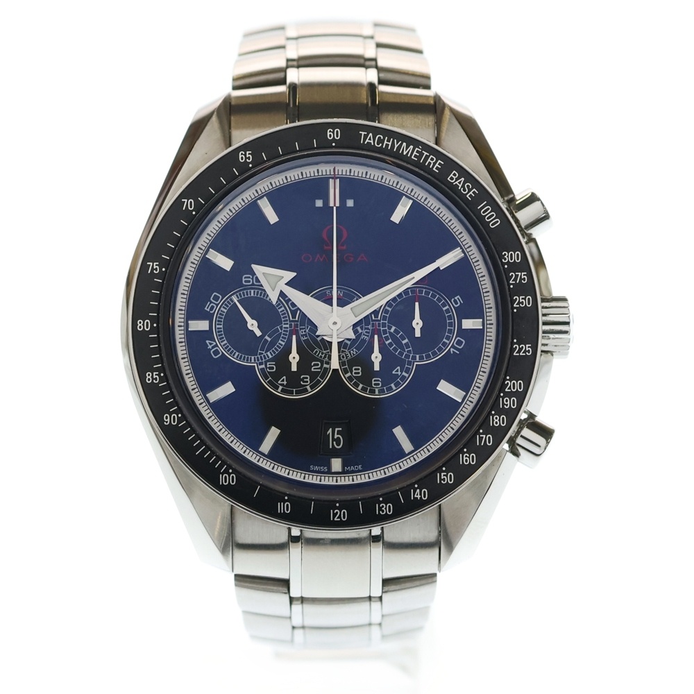 スピードマスター ブロードアロー オリンピックコレクション クロノグラフ 自動巻き 腕時計 シルバー 321.30.44.52.01.001 Bランク