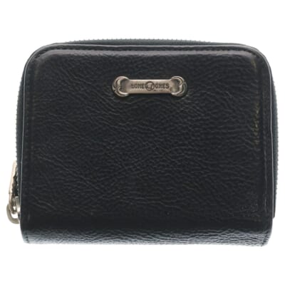 ■MFウォレット ジッパー ショートプレート レザー×sv925 Bランク