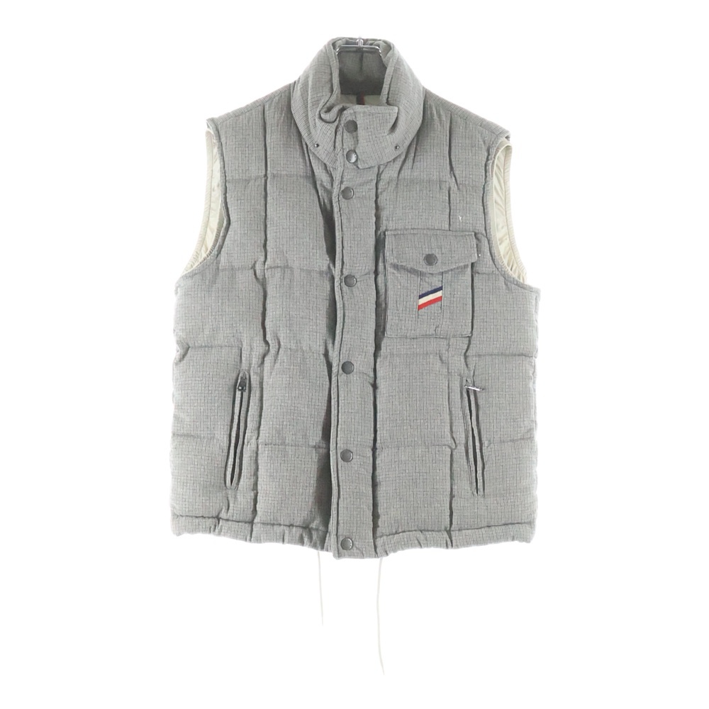 ERAULT GILET フード付 ウールダウンベスト グレー Bランク