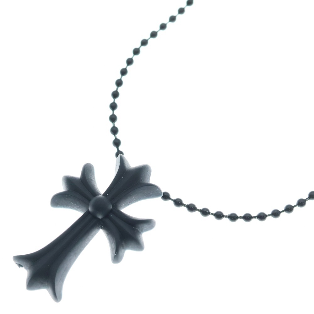 RUBBER CH CRS SML スモールCHクロス ラバーネックレス シリコン ブラック BCA306 Bランク