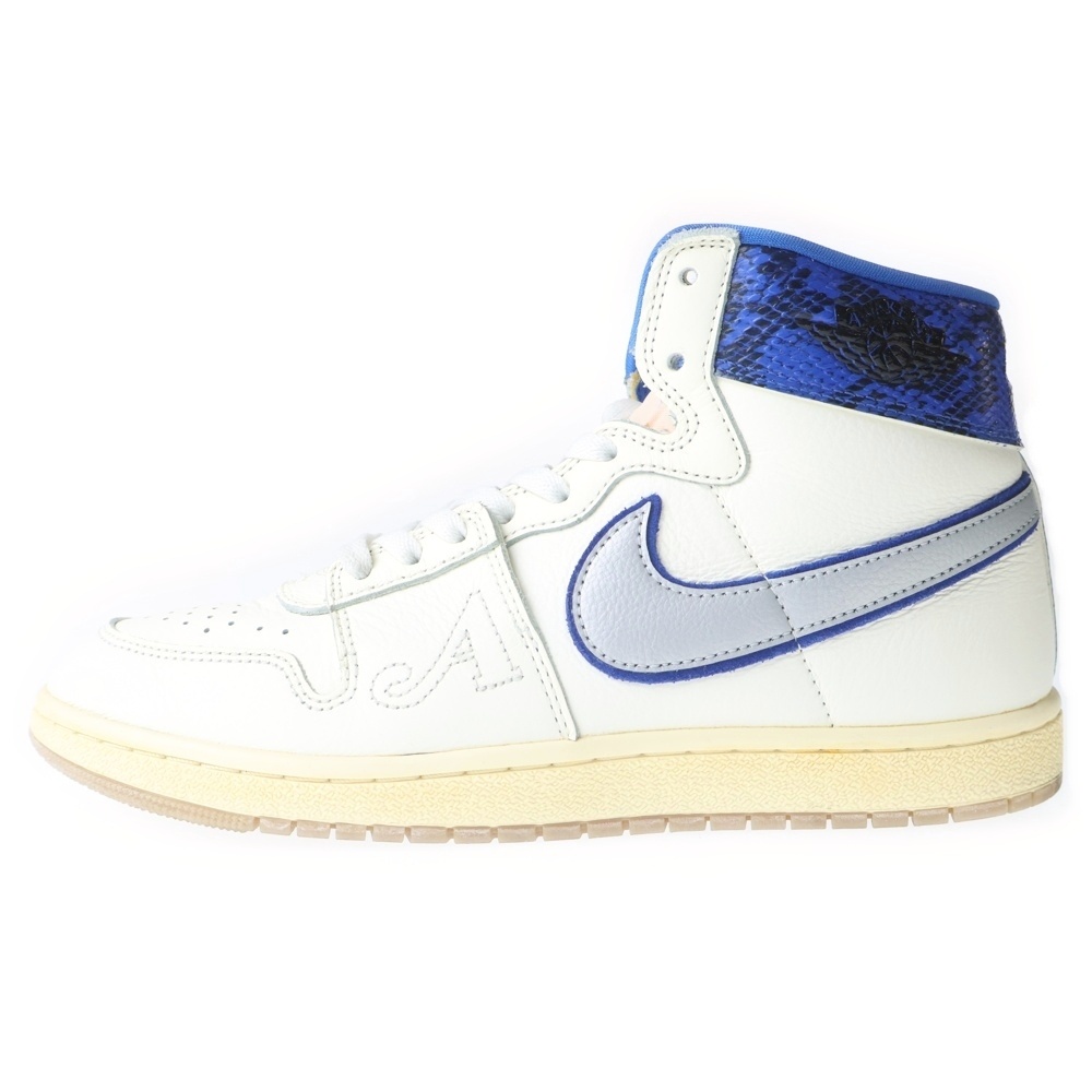 ×AWAKE NY JORDAN AIR SHIP PE SP アウェイク ニューヨーク ジョーダン エアシップ ハイカットスニーカー ホワイト/ブルー US10.5/28.5cm FN8675-104 Bランク