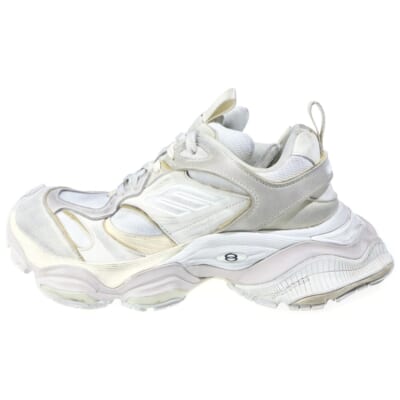 24SS CARGO カーゴ ヴィンテージ加工 ローカットスニーカー ホワイト 785754 Bランク