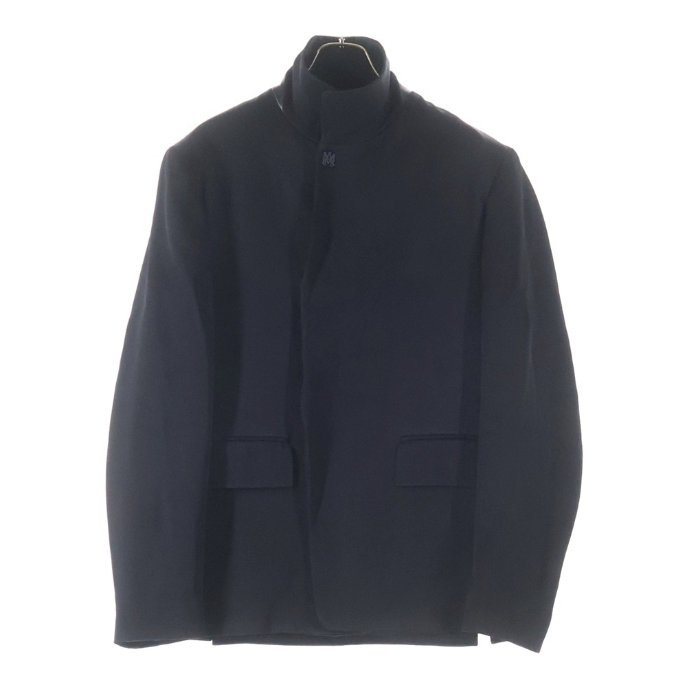 スタンドカラー ダブルブレスト テーラードジャケット ブラック Aランク