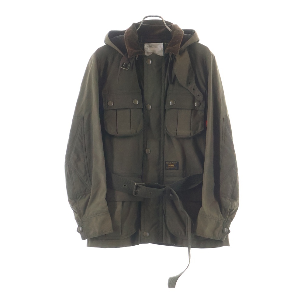 14AW The British Millerain OILED JK オイルド フーデッドジャケット カーキ Bランク