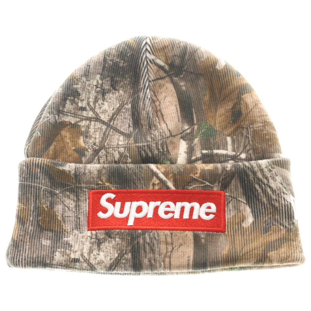 25AW ×New Era Box Logo Realtree Beanie ×ニューエラ ボックスロゴ リアルツリー ビーニー ニット帽 ブラウン Aランク