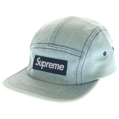 25SS Box Logo Denim Camp Cap ボックスロゴ デニムキャップ 帽子 インディゴブルー Bランク