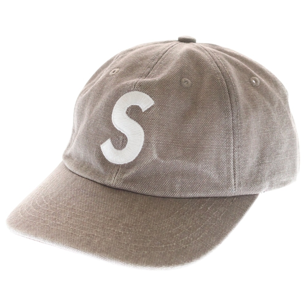 24AW Pigment S Logo 6-PANEL ピグメント Sロゴ 6パネル キャップ 帽子 ベージュ Bランク