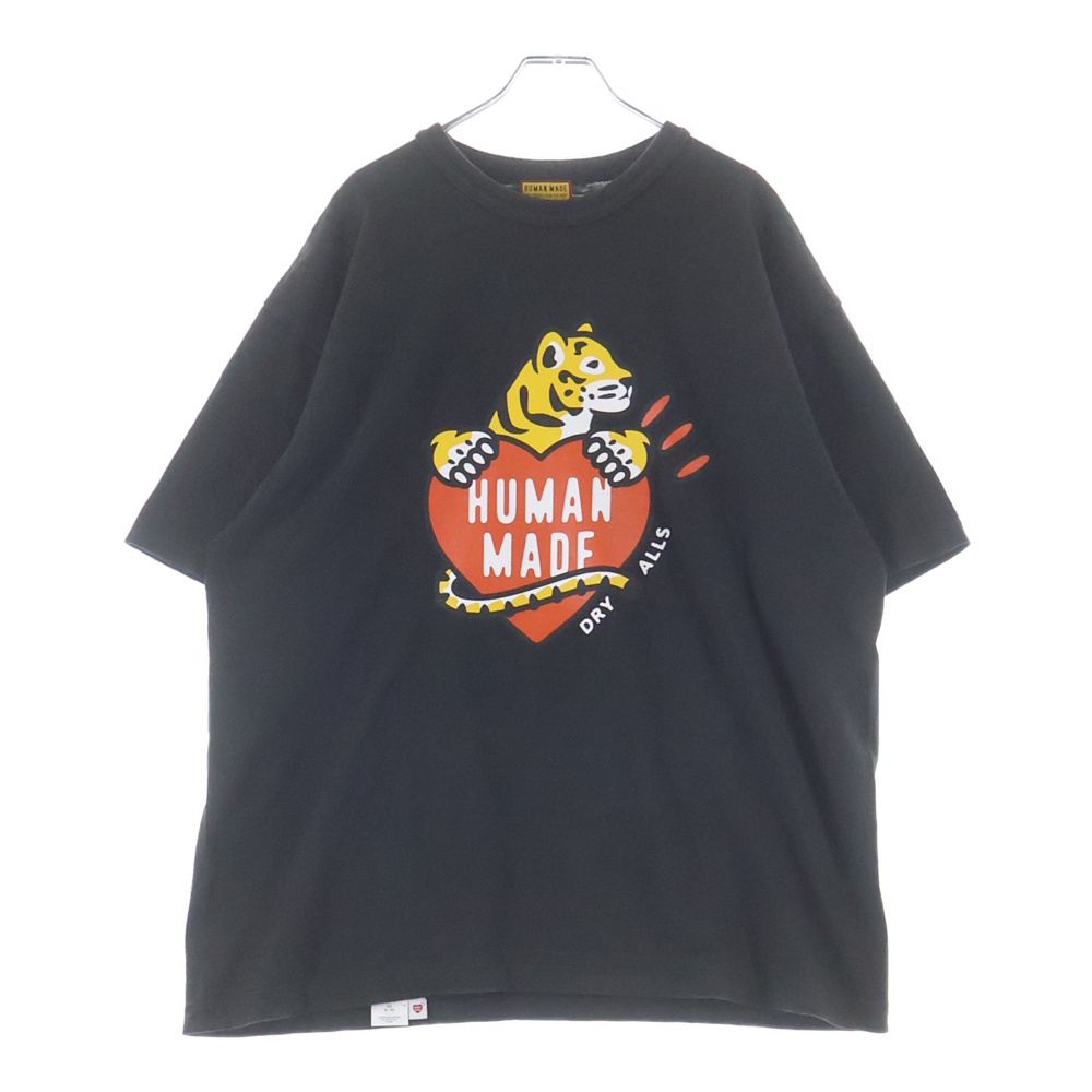 25AW GRAHIC T-SHIRT HM30TE007 タイガーハート Tシャツ 半袖カットソー ブラック Bランク