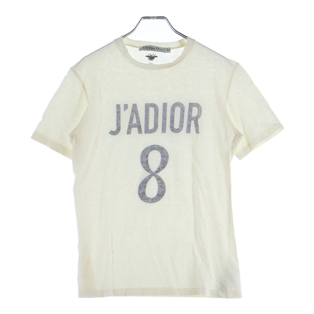 JA'DIOR 8 ジャディオール ナンバリング ロゴプリント 半袖Tシャツ カットソー レディース 843T03TC428 ホワイト Bランク